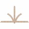 Ekena Millwork Redmond Smooth Timber Gable Bracket, Douglas Fir, 108"W x 63"H x 5 1/2"D x 5 1/2"F, 14/12 Pitch GBW108X63X0606RED00SDF - alternate 1
